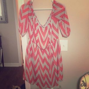 Charlotte Russe chevron dress